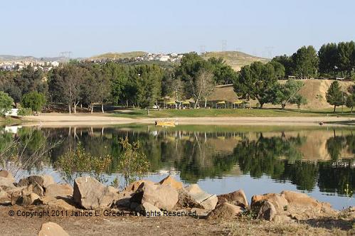 Canoeing Castaic AFterbay Lagoon